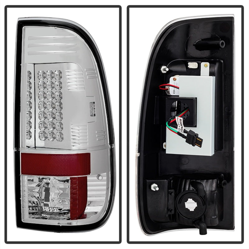 Load image into Gallery viewer, Spyder Ford Super Duty 08-15 LED Tail Lights Chrome ALT-YD-FS07-LED-C
