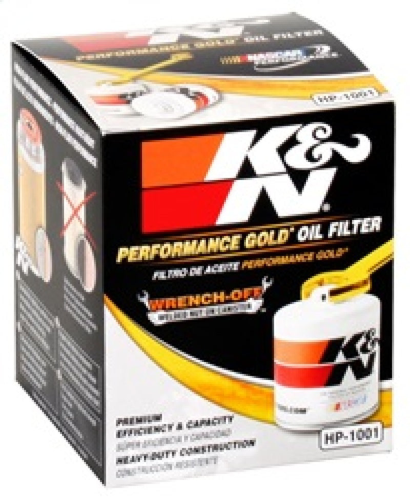Load image into Gallery viewer, K&amp;N Chevy / Pontiac / GMC / Buick Performance Gold Oil Filter
