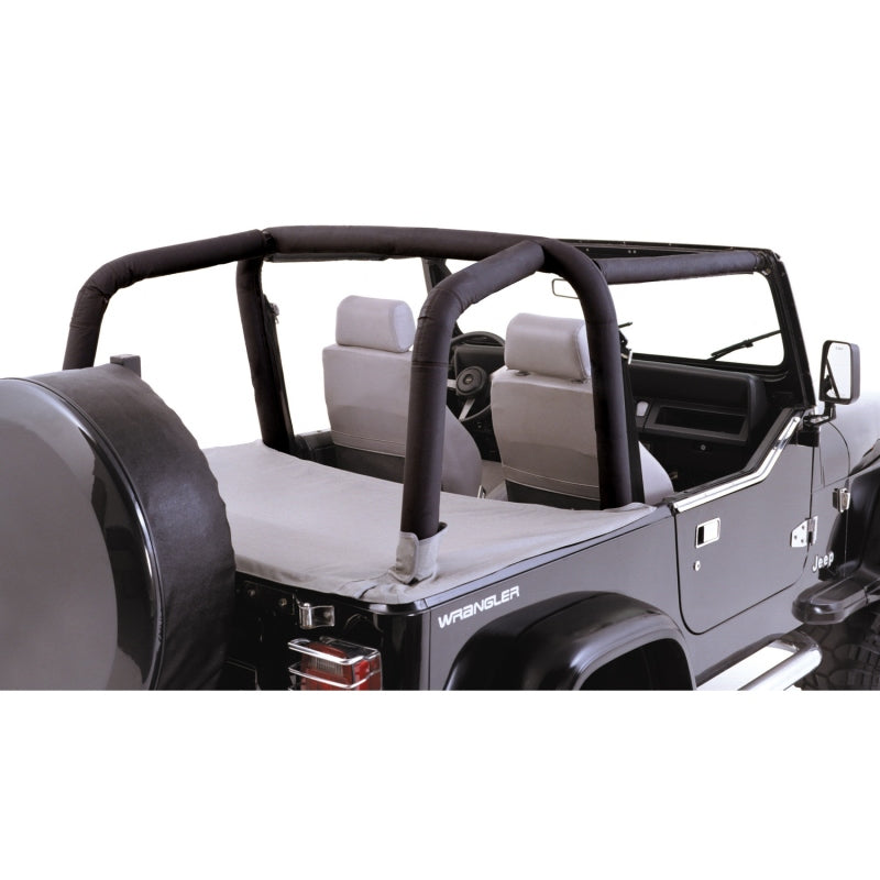 Load image into Gallery viewer, Rugged Ridge Roll Bar Cover Kit Black Denim 97-02 Jeep Wrangler
