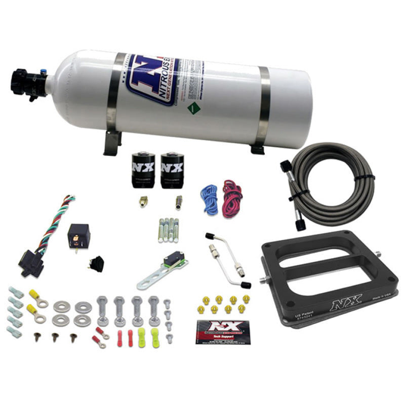 Load image into Gallery viewer, Nitrous Express Dom/Gasoline Nitrous Kit (100-500HP) w/15lb Bottle
