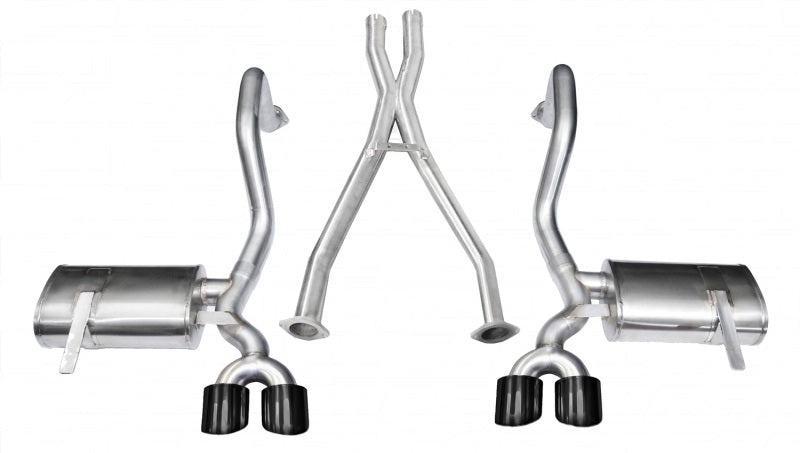 Load image into Gallery viewer, Corsa 1997-2004 Chevrolet Corvette C5 Z06 5.7L V8 Black Xtreme Cat-Back + XO Exhaust
