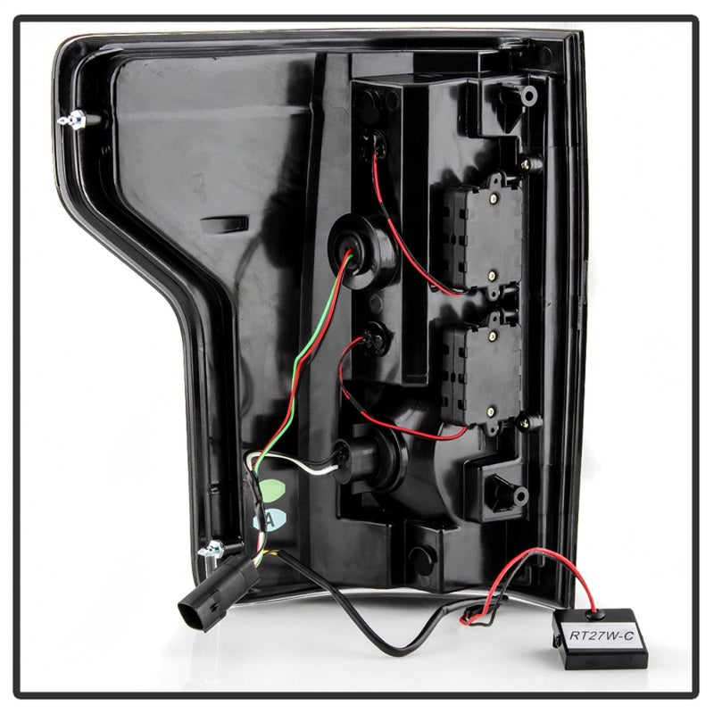 Load image into Gallery viewer, Spyder 18-19 Ford F-150 (w/o Blind Spot Sensor) LED Tail Lights - Blk Smk (ALT-YD-FF15018-LED-BSM)
