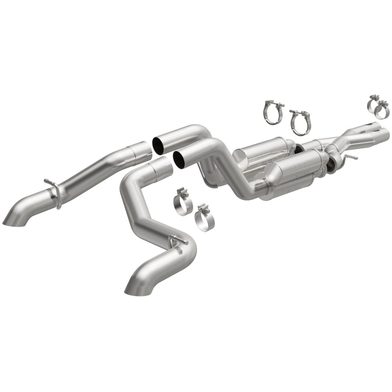 Load image into Gallery viewer, MagnaFlow Cat-Back 2021 Jeep Wrangler 6.4L Rock Crawler Series Dual Exit Stainless Exhaust
