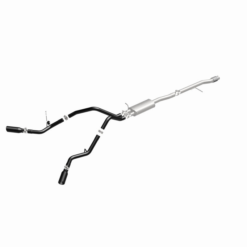 Load image into Gallery viewer, MagnaFlow SYS Cat-Back 3.5in Black Dual Split Rear Tips 14-15 Chevy Silverado/GMC Sierra 4.3L-5.3L
