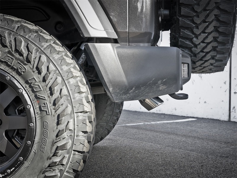 Load image into Gallery viewer, aFe MACH Force-Xp Axle-Back Exhaust System w/Polished Tip 18-20 Jeep Wrangler L4-2.0T / V6-3.6L
