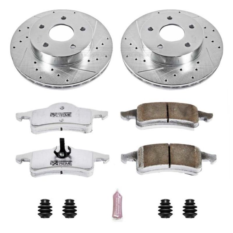 Load image into Gallery viewer, Power Stop 99-04 Jeep Grand Cherokee Rear Z26 Street Warrior Brake Kit
