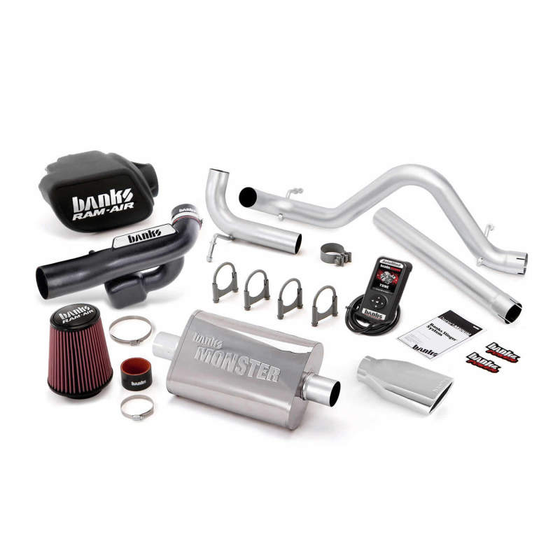 Load image into Gallery viewer, Banks Power 12-14 Jeep 3.6L Wrangler (All) 4dr Stinger Sys w/ AutoMind - SS Single Exh w/ Chrome Tip
