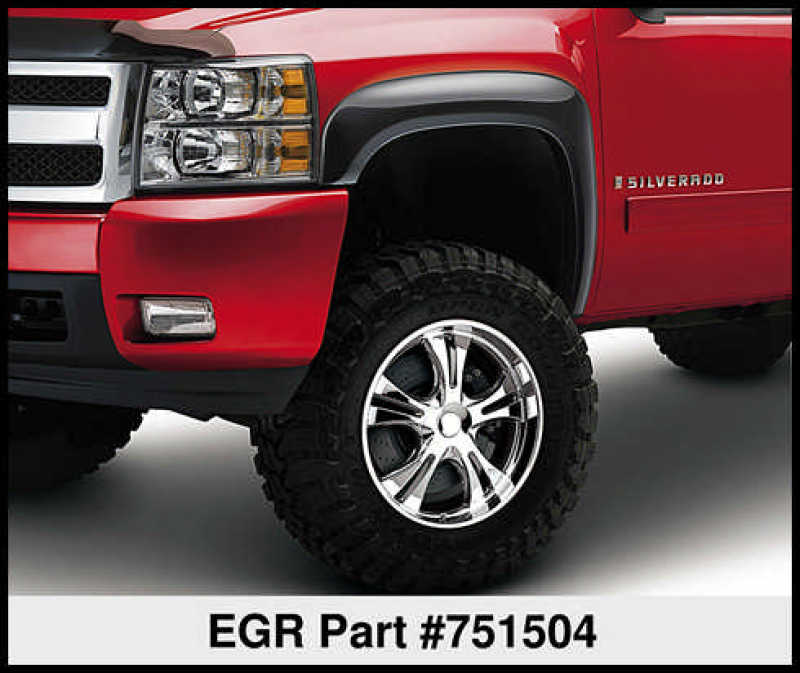 Load image into Gallery viewer, EGR 07-13 Chev Silverado 6-8ft Bed Rugged Look Fender Flares - Set (751504)
