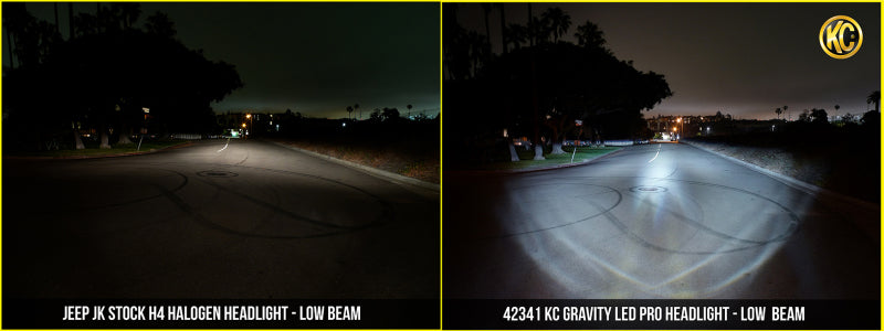 Load image into Gallery viewer, KC HiLiTES 07-18 Jeep JK (Not for Rubicon/Sahara) 7in. Gravity LED Pro DOT Headlight (Pair Pack Sys)
