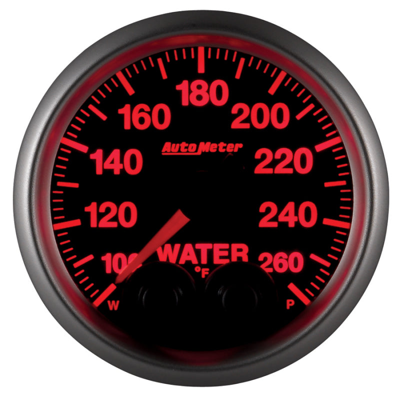Load image into Gallery viewer, Autometer Elite Nascar 2-1/16in 100-260 Deg. F Water Temp. w/ Peak and Warn Gauge w/ Pro-Control
