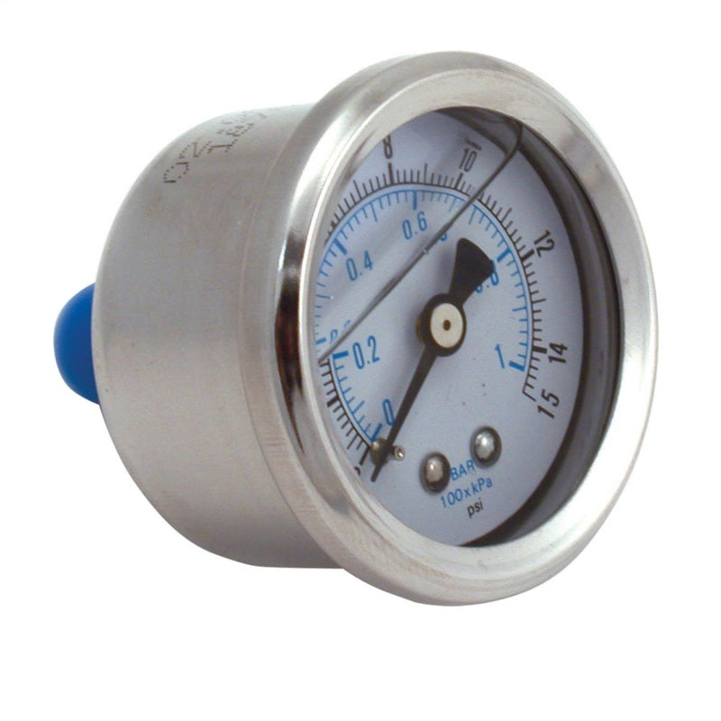 Load image into Gallery viewer, Spectre Fuel Pressure Gauge (Liquid Filled) 0-15psi
