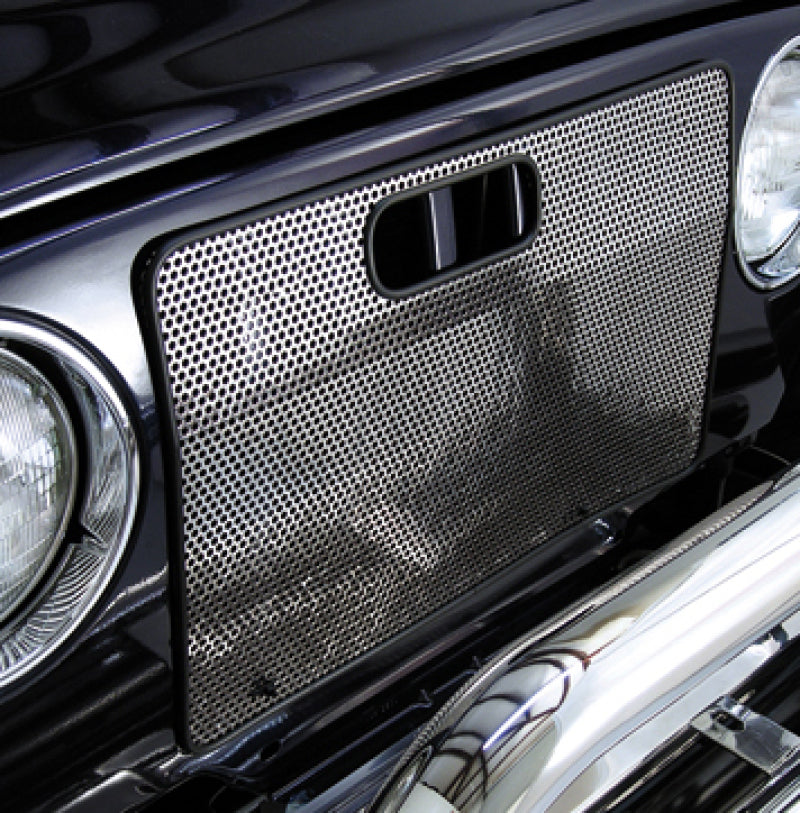 Load image into Gallery viewer, Rugged Ridge 97-06 Jeep Wrangler Stainless Steel Radiator Bug Shield
