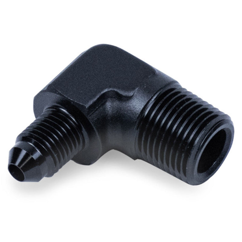 Load image into Gallery viewer, Snow Performance 3/8in NPT to 4AN Elbow Water Fitting (Black)
