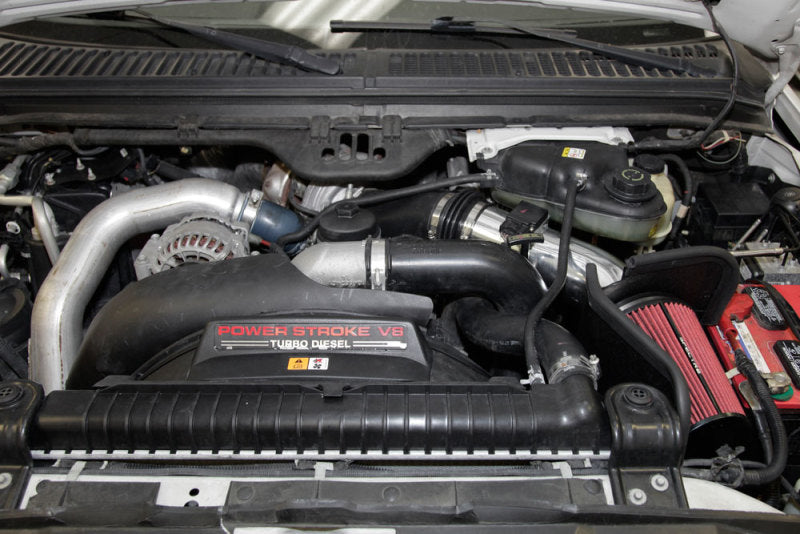 Load image into Gallery viewer, Spectre 03-07 Ford SD V8-6.7L DSL Air Intake Kit - Polished w/Red Filter
