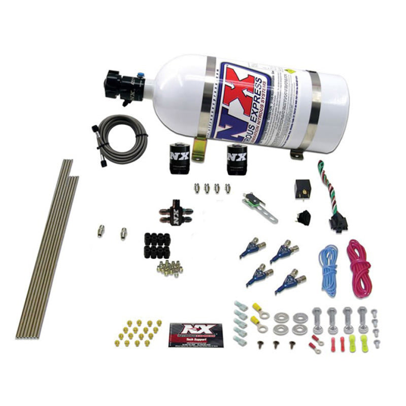 Load image into Gallery viewer, Nitrous Express 4 Cyl Gas Nitrous Kit (100-250HP) w/10lb Bottle
