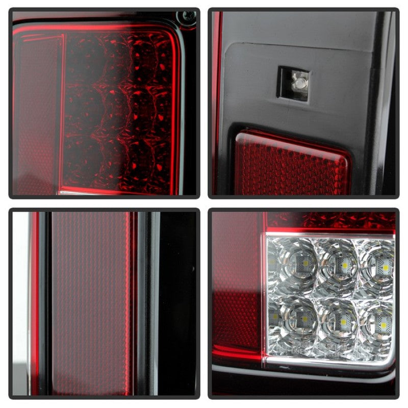 Load image into Gallery viewer, Spyder Jeep Wrangler 07-15 LED Tail Lights Red Clear ALT-YD-JWA07-LED-RC
