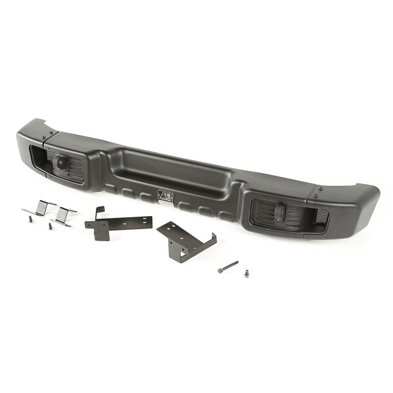Load image into Gallery viewer, Rugged Ridge Spartacus Rear Bumper Black 07-18 Jeep Wrangler

