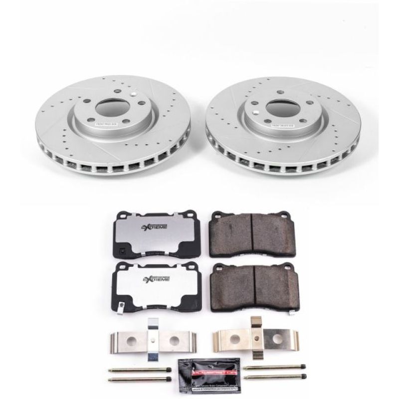 Load image into Gallery viewer, Power Stop 2014 Chevrolet Corvette Front Z26 Street Warrior Brake Kit
