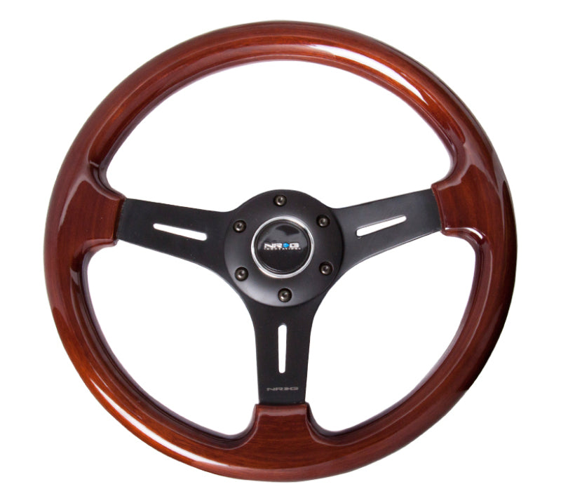 Load image into Gallery viewer, NRG Classic Wood Grain Steering Wheel (330mm) Wood Grain w/Matte Black 3-Spoke Center
