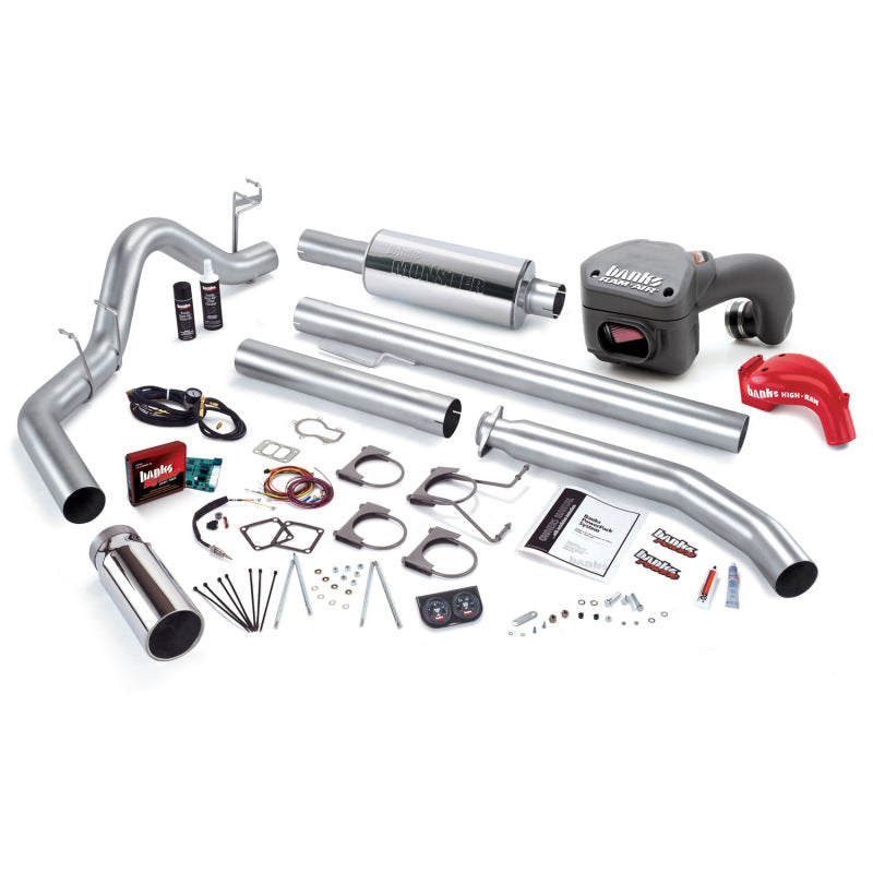 Load image into Gallery viewer, Banks Power 02 Dodge 5.9L 235Hp Ext Cab PowerPack System - SS Single Exhaust w/ Chrome Tip

