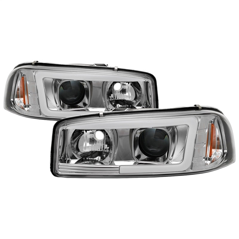 Load image into Gallery viewer, Spyder GMC Sierra 1500/2500/3500 99-06 V2 Projector Headlights - DRL - Chrome PRO-YD-CDE00V2-LB-C
