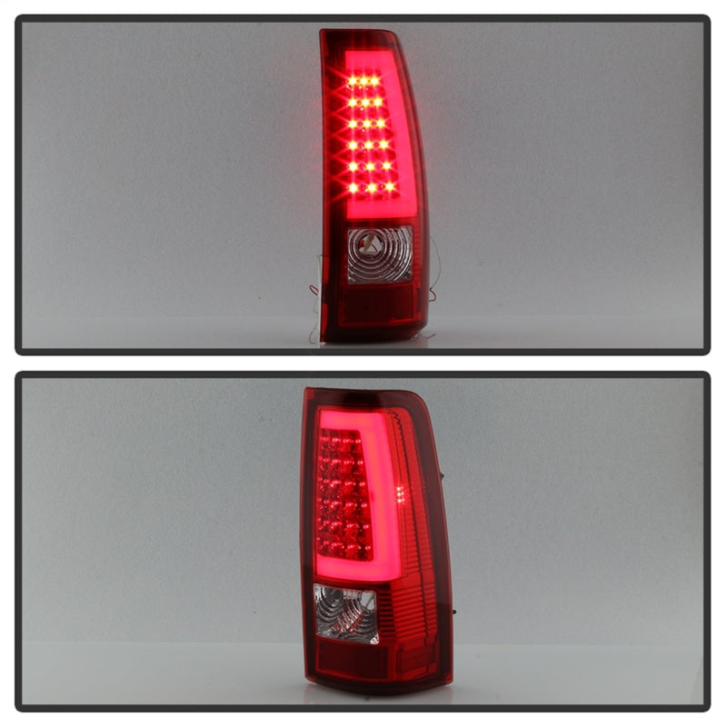 Load image into Gallery viewer, xTune Chevy Silverado 1500/2500/3500 99-02 / Version 3 Tail Lights Red Clear ALT-ON-CS99V3-LBLED-RC
