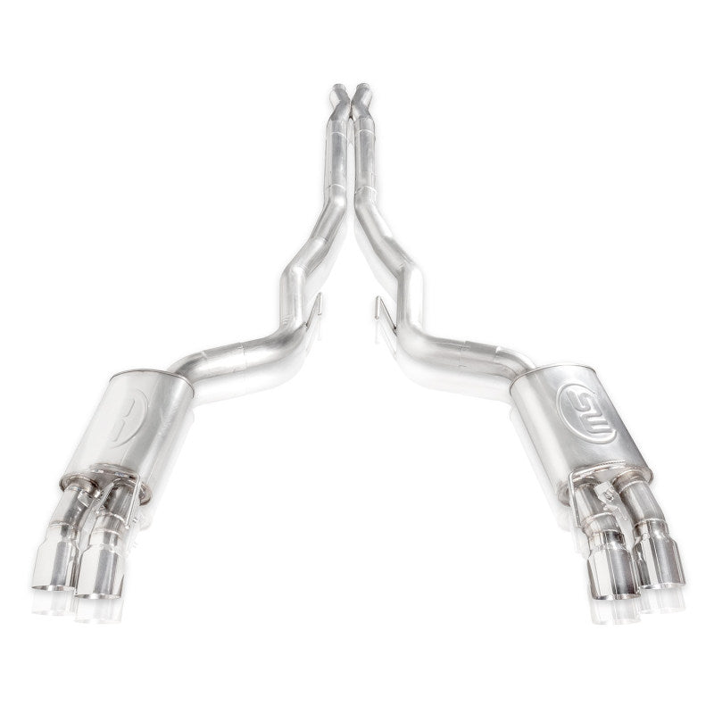 Load image into Gallery viewer, Stainless Works 18+ Ford Mustang GT Redline Cat-Back Performance Connect X-Pipe w/ Active Valves
