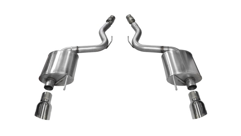 Load image into Gallery viewer, Corsa 2015-2017 Ford Mustang GT 5.0 3in Axle Back Exhaust Polish Dual Tips (Touring)
