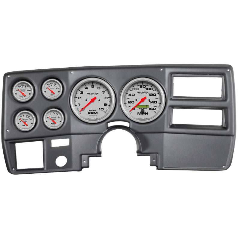 Load image into Gallery viewer, Autometer Ultra-Lite 73-83 Chevy Truck/Suburban Dash Kit 6pc Tach / MPH / Fuel / Oil / WTMP / Volt
