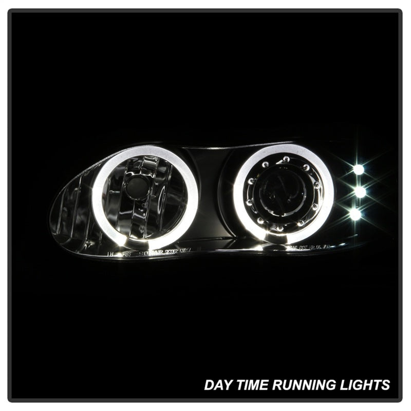 Load image into Gallery viewer, Spyder Chevy Camaro 98-02 Projector Headlights LED Halo LED Blk - Low H1 PRO-YD-CCAM98-HL-BK
