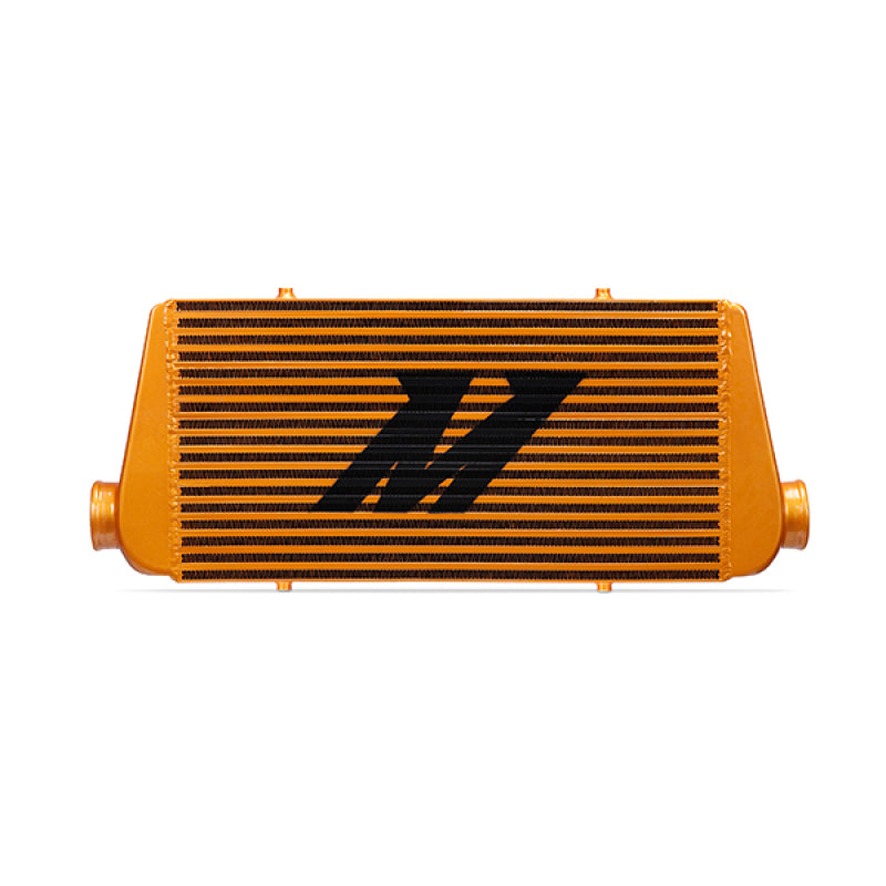 Load image into Gallery viewer, Mishimoto Universal Gold R Line Intercooler Overall Size: 31x12x4 Core Size: 24x12x4 Inlet / Outlet
