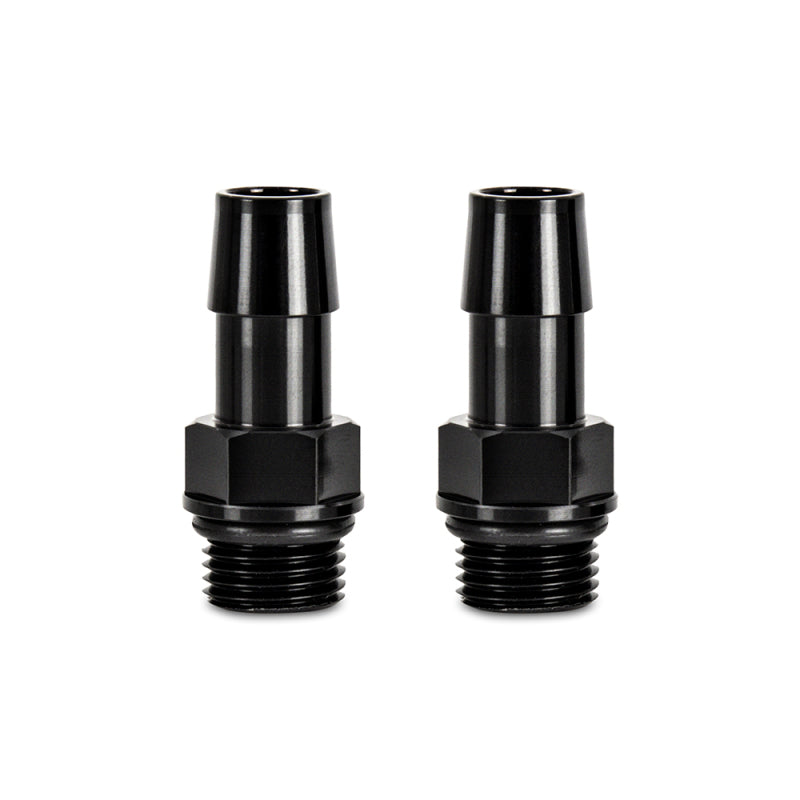 Load image into Gallery viewer, Mishimoto 16X1.5 TO 1/2in. Hose Barb Aluminum Fittings (Pack of 2)
