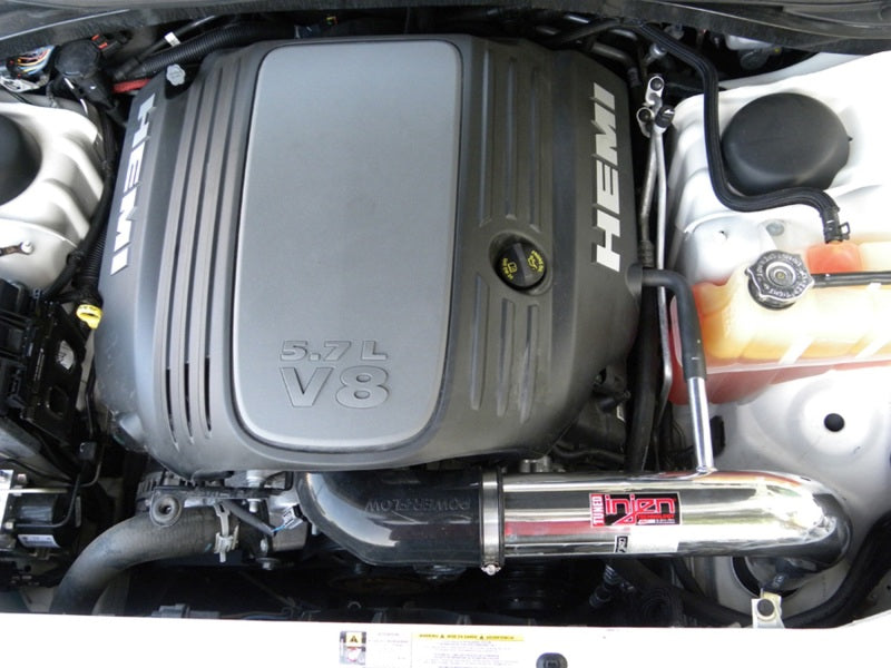 Load image into Gallery viewer, Injen 09-14 Dodge Challenger Hemi 5.7L V8 SRT-8 6.1L 5.7L V8 Polished Power-Flow Air
