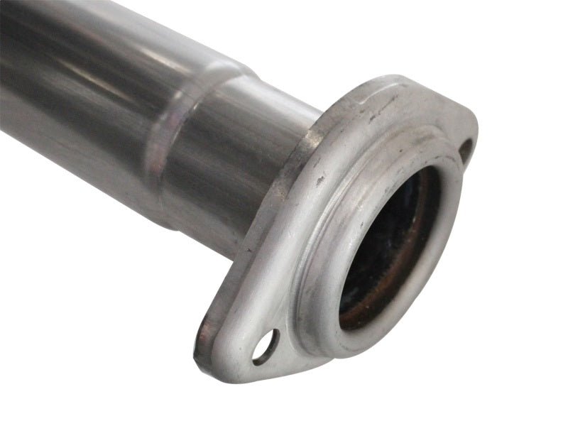 Load image into Gallery viewer, aFe MACHForce XP Exhausts Cat-Back SS 409 EXH  Wrinkle Black CB Ford F-150 11-12 V6-3.5L (tt)
