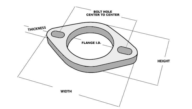 Load image into Gallery viewer, Vibrant 2-Bolt T304 SS Exhaust Flange (4in I.D.)
