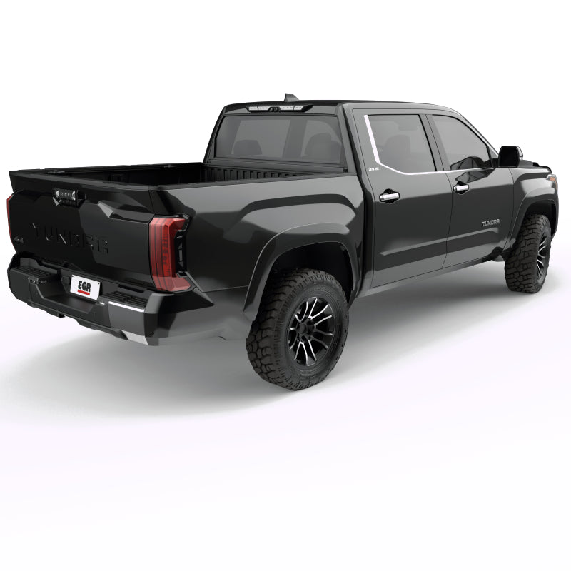 Load image into Gallery viewer, EGR 22-24 Toyota Tundra 66.7in Bed Summit Fender Flares (Set of 4) - Painted to Code Black
