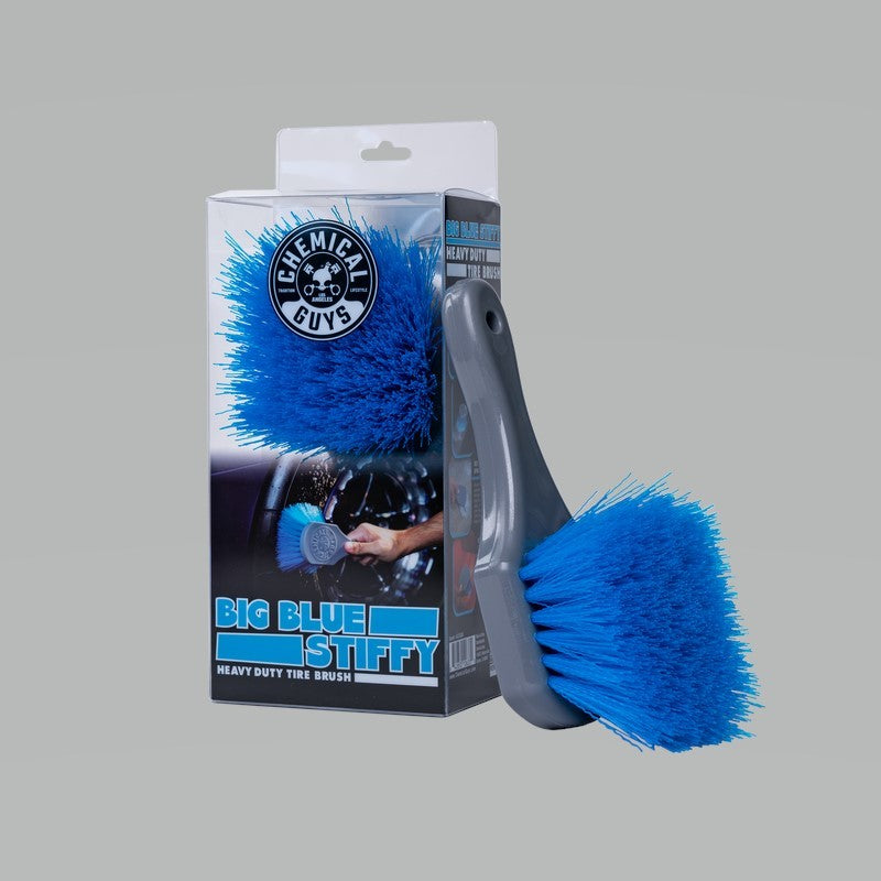 Load image into Gallery viewer, Chemical Guys Stiffy Brush For Tires - Blue
