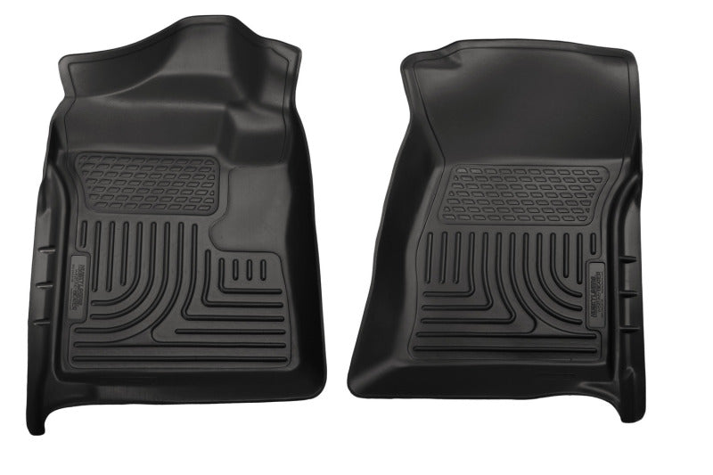 Load image into Gallery viewer, Husky Liners 2012.5 Ford SuperDuty/F-250/F-350 Regular Cab WeatherBeater Black Floor Liners
