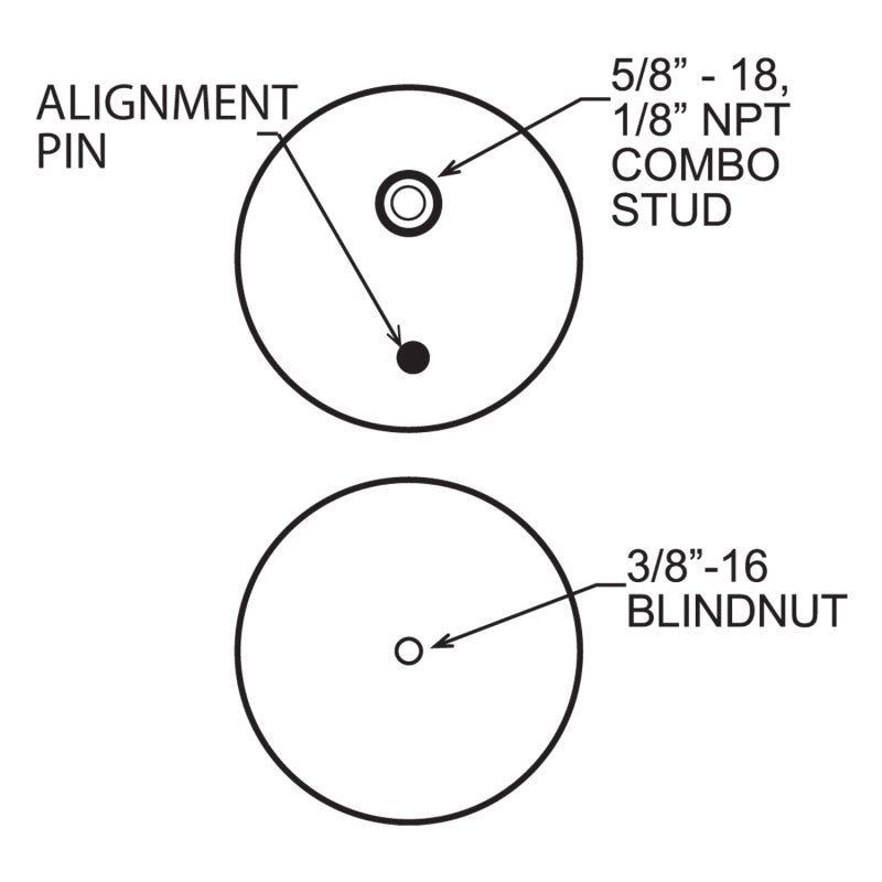 Load image into Gallery viewer, Firestone Ride-Rite Replacement Bellow 268C 5/8CF 1/2PIN BN (W217606766)
