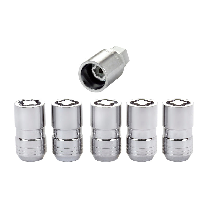 Load image into Gallery viewer, McGard Wheel Lock Nut Set - 5pk. (Cone Seat) M14X1.5 / 22mm Hex / 1.639in OAL - Chrome
