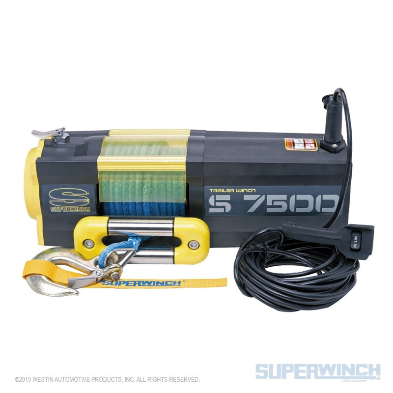 Load image into Gallery viewer, Superwinch 7500 LBS 12V DC 5/16in x 54ft Synthetic Rope S7500 Winch
