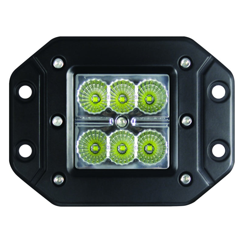 Load image into Gallery viewer, Hella Value Fit Flush Mount 3in 18W Cube Flood Beam LED Light
