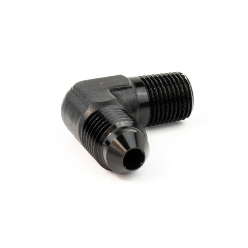 Load image into Gallery viewer, Snow Performance 1/8in NPT to 4AN Elbow Water Fitting (Black)
