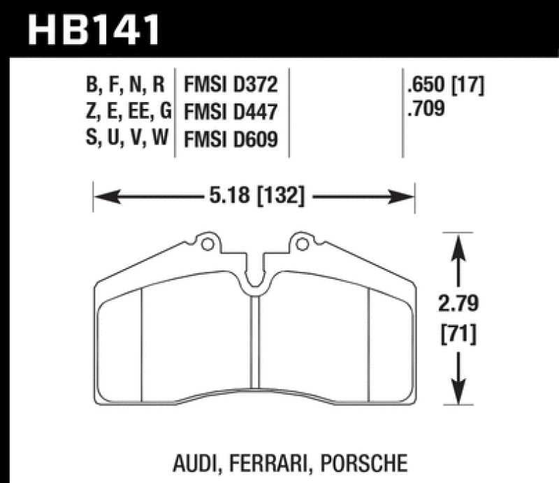Load image into Gallery viewer, Hawk Porsche 911/928/944/968 ER-1 Front Brake Pads
