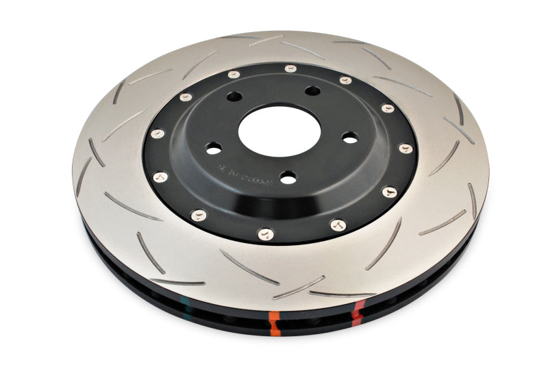 Load image into Gallery viewer, DBA 05-12 Corvette C6 w/Z06 pkg Front Slotted 5000 Series 2 Piece Rotor Assembled w/ Black Hat
