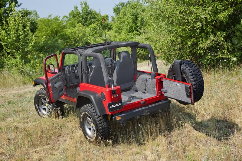 Load image into Gallery viewer, BedRug 97-06 Jeep TJ Front 3pc Floor Kit (w/Center Console) - Incl Heat Shields
