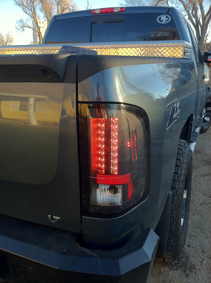 Load image into Gallery viewer, Spyder Chevy Silverado 07-13 LED Tail Lights Blk ALT-YD-CS07-LED-BK

