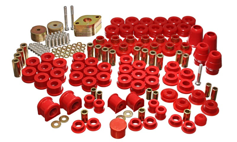 Load image into Gallery viewer, Energy Suspension 07-11 Jeep JK 4dr Red Hyper-Flex Master Bushing Set
