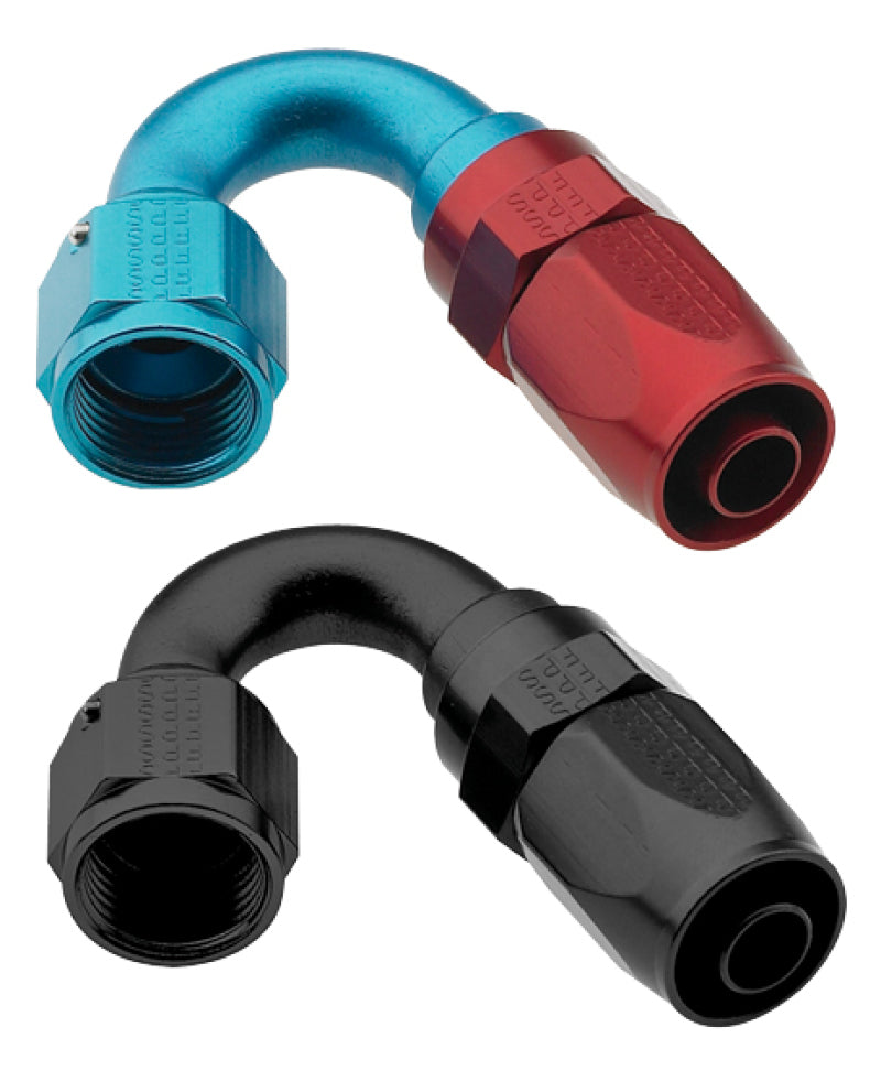 Load image into Gallery viewer, Fragola -12AN Fem x -16AN Hose 150 Degree Expanding Hose End - Blue/Red
