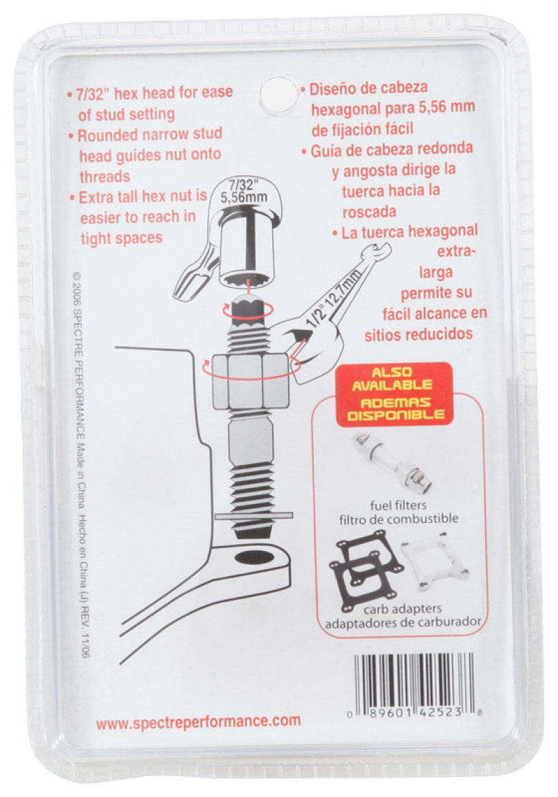 Load image into Gallery viewer, Spectre Carburetor Stud Kit w/Hardware 2in.
